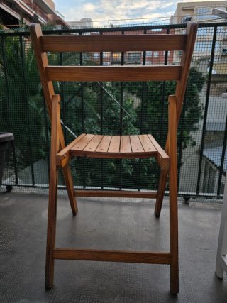 Sillas de jardín plegables de madera