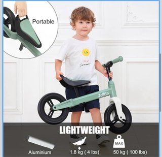 Bicicleta de equilibrio Jollito verde menta