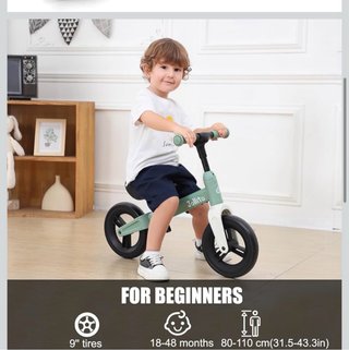 Bicicleta de equilibrio Jollito verde menta