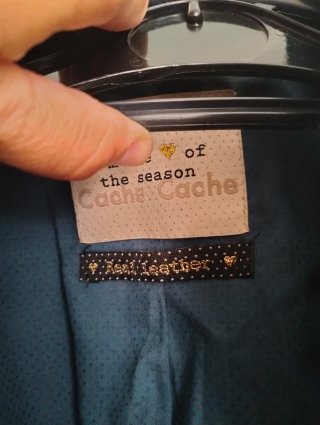 Cazadora Cache Cache Talla L Azul Petróleo