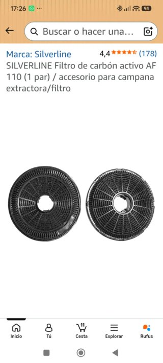 2 Filtros Campana Beko
