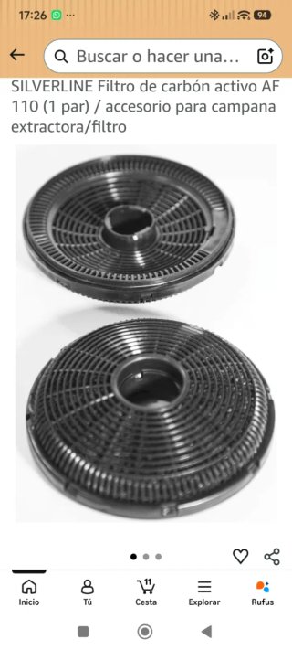 2 Filtros Campana Beko