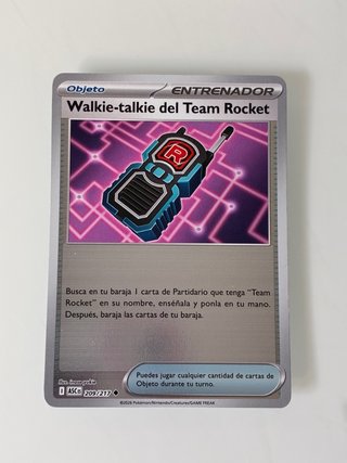 Carta Pokémon Walkie-talkie del Team Rocket