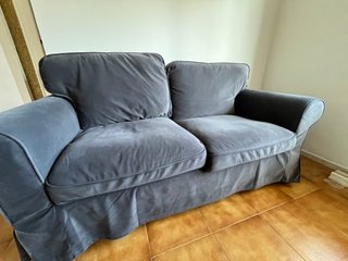 Sofá de 2 plazas gris