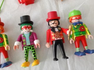 Lote 4 payasos circo Playmobil