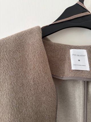 Abrigo largo beige talla M