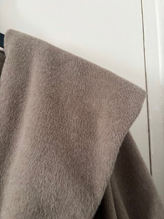 Abrigo largo beige talla M