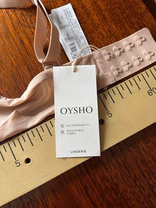 Sujetador invisible Oysho beige