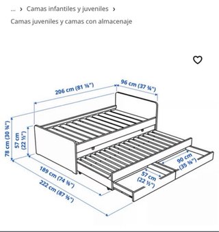 Cama nido Ikea blanca
