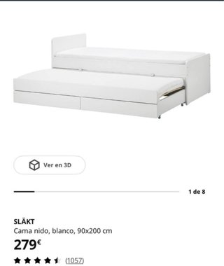 Cama nido Ikea blanca