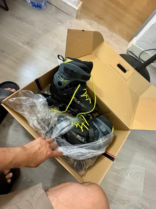 Patines Fila Houdini Negro/Gris/Lima Talla 44