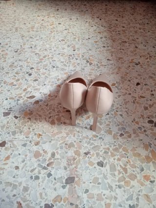 Zapatos de tacón rosa