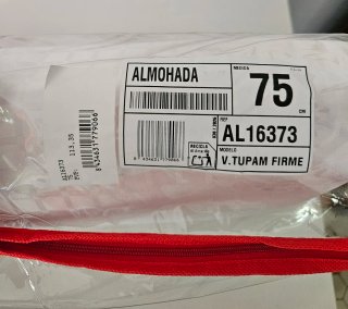 Almohada Pikolín Tupán Firme Viscoelástica 75 cm