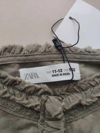 Top Zara verde oliva Talla XS