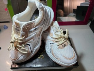 Tenis Scott Talla 44 Blanco/Rosa/Beige