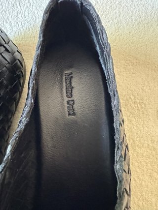 Zapatos planos Massimo Dutti piel trenzada T39