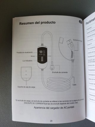 Cargador portátil coche eléctrico