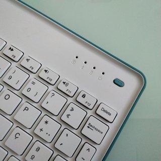 Teclado Mini Silverht Bluetooth Blanco/Azul