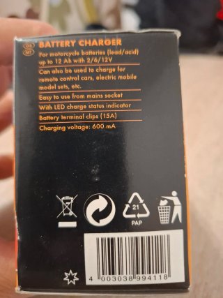 Cargador de Batería Moto