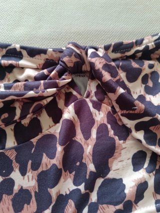 Conjunto top y shorts estampado leopardo T.M