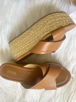 Sandalias Michael Kors Cuña Marrón