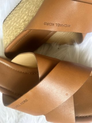 Sandalias Michael Kors Cuña Marrón