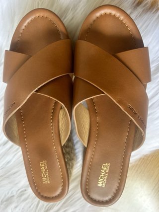 Sandalias Michael Kors Cuña Marrón