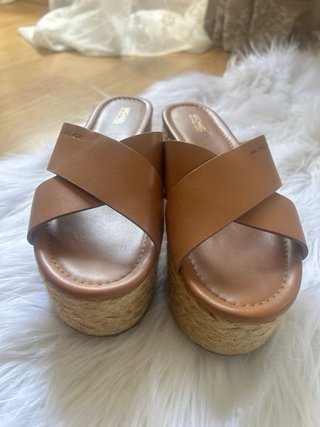 Sandalias Michael Kors Cuña Marrón