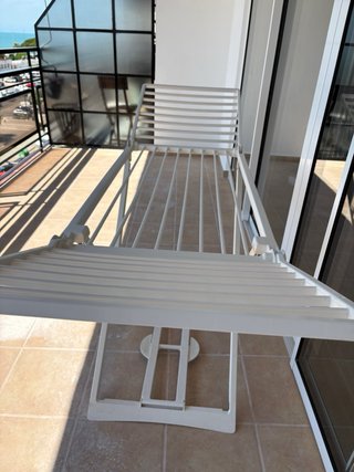 Tendedero plegable blanco