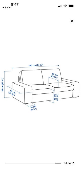 Sofa KIVIK + Puff
