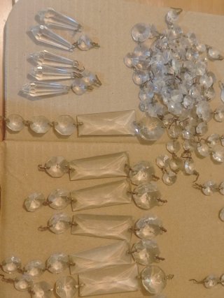Lágrimas Cristal Antiguas para Lámpara.