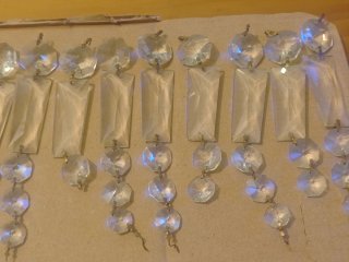 Lágrimas Cristal Antiguas para Lámpara.