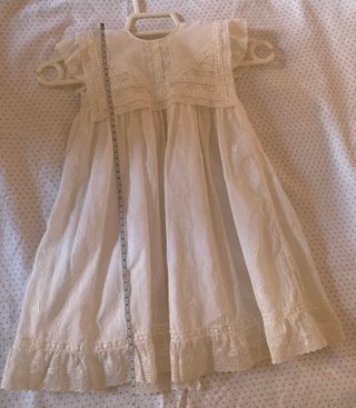Vestido blanco bebé con encaje