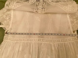 Vestido blanco bebé con encaje