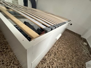 Estructura de cama con 2 somieres