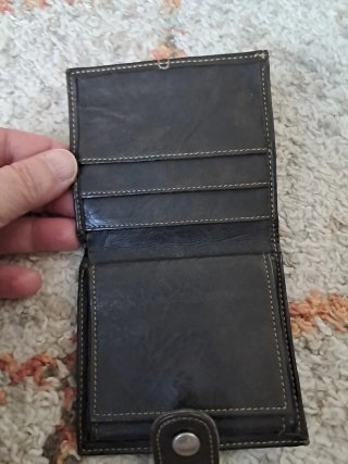 Cartera/Billetera Negra y Marrón