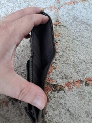 Cartera/Billetera Negra y Marrón