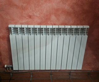 Radiador de hierro 13 cuerpos, incluye llave