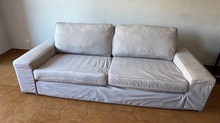 Sofá gris 2 plazas