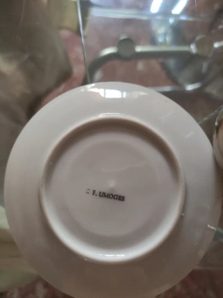 Juego de café Limoges porcelana y oro