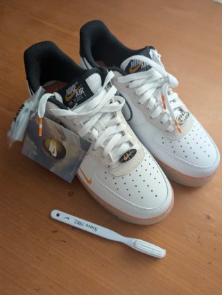 Nike Air Force 1 Low Blancas Naranja