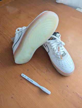 Nike Air Force 1 Low Blancas Naranja