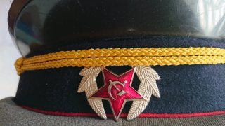 Gorra de plato ejército soviético militar