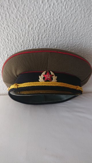 Gorra de plato ejército soviético militar