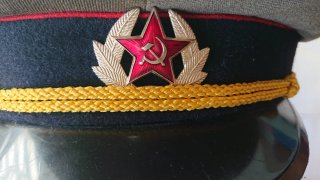 Gorra de plato ejército soviético militar
