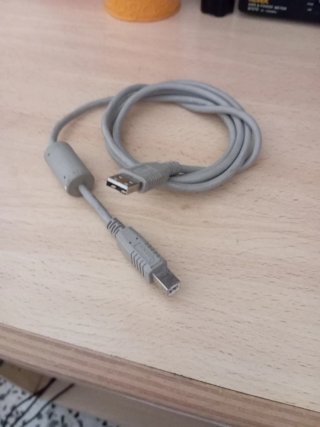 Cable USB a USB-B Gris