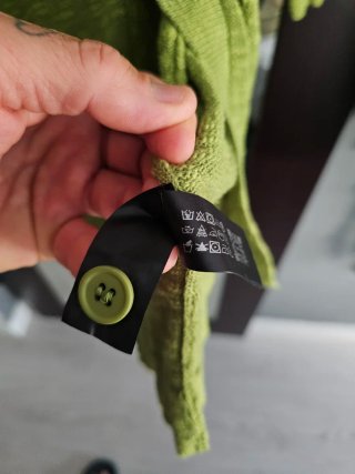 Polo Zara manga corta verde M