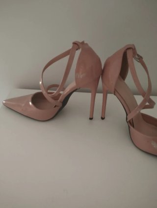 Zapatos de tacón nude talla 39