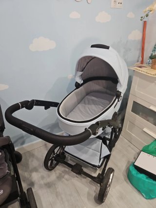 Carro 2 piezas Junama Celeste