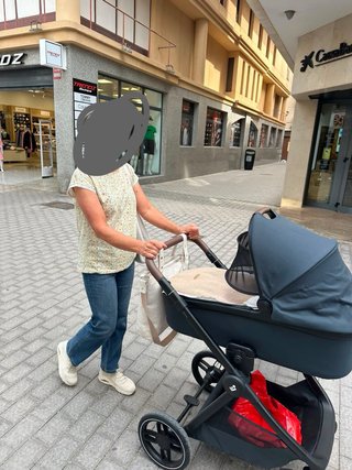 Carrito Bebé Maxicosi gris y Marrón